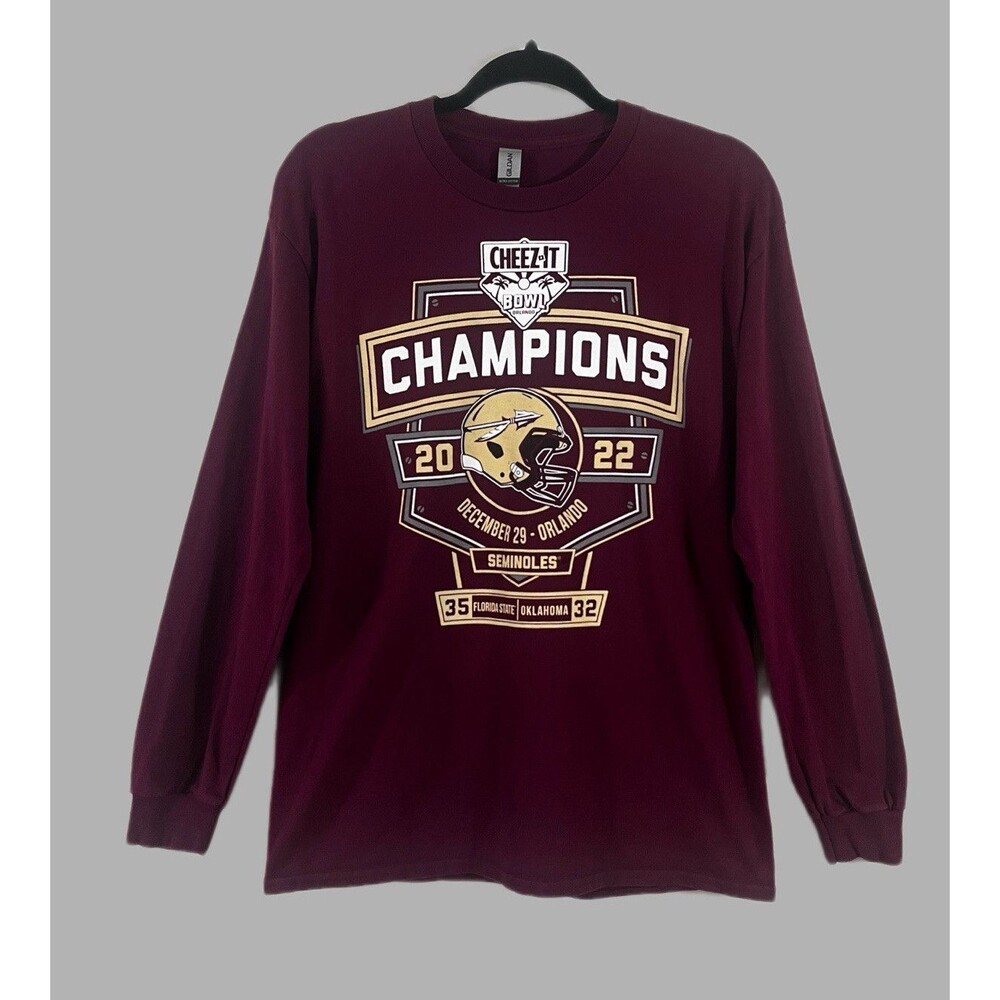 Gildan Florida State Seminoles Cheez-It Bowl Champions 2022 Long Sleeve M